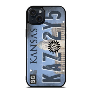 SUPERNATURAL LICENSE PLATE CUSTOM iPhone 15 Plus Case