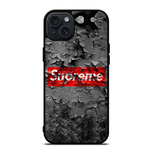 SUPREME CRACKED LOGO iPhone 15 Plus Case