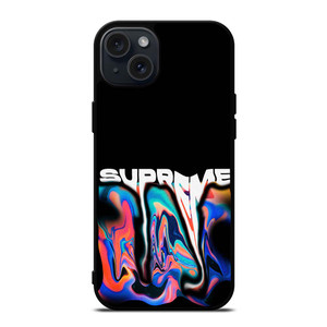 SUPREME RAINBOW MELT EFFECT iPhone 15 Plus Case SUPREME RAINBOW MELT EFFECT iPhone 15 Plus Case