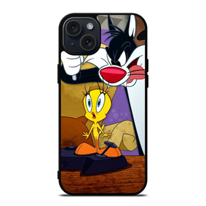SYLVESTER AND TWEETY iPhone 15 Plus Case SYLVESTER AND TWEETY iPhone 15 Plus Case