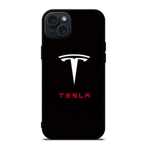 TESLA ELECTRIC CAR LOGO iPhone 15 Plus Case