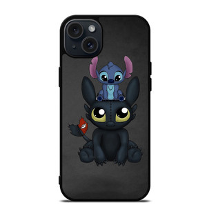 TOOTHLESS AND STITCH 2 iPhone 15 Plus Case TOOTHLESS AND STITCH 2 iPhone 15 Plus Case
