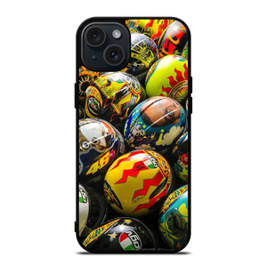 VALENTINO ROSSI AGV COLLECTION HELMETS iPhone 15 Plus Case VALENTINO ROSSI AGV COLLECTION HELMETS iPhone 15 Plus Case