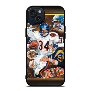 WALTER PAYTON FOOTBALL CHICAGO BEARS iPhone 15 Plus Case
