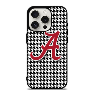 ALABAMA HOUNDSTOOTH CRIMSON TIDE iPhone 15 Pro Case ALABAMA HOUNDSTOOTH CRIMSON TIDE iPhone 15 Pro Case