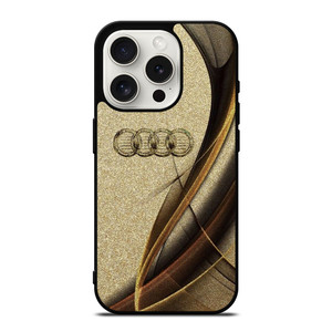 AUDI LOGO ELEGAN GOLD TEXTURE iPhone 15 Pro Case AUDI LOGO ELEGAN GOLD TEXTURE iPhone 15 Pro Case
