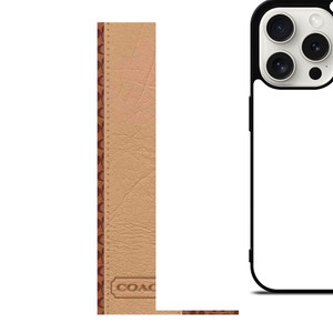 COACH NEW YORK BROWN LEATHER iPhone 15 Pro Case