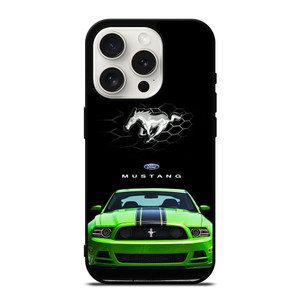 FORD MUSTANG CAR GREEN iPhone 15 Pro Case FORD MUSTANG CAR GREEN iPhone 15 Pro Case