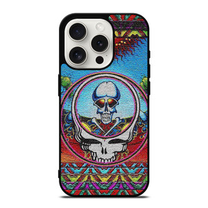 GRATEFUL DEAD SKULL FLORAL iPhone 15 Pro Case
