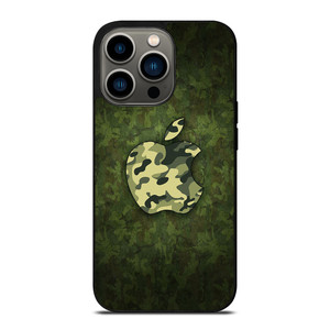 APPLE LOGO CAMO GREEN iPhone 13 Pro Case APPLE LOGO CAMO GREEN iPhone 13 Pro Case