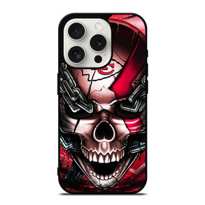 KANSAS CITY CHIEFS SKULL iPhone 15 Pro Case KANSAS CITY CHIEFS SKULL iPhone 15 Pro Case