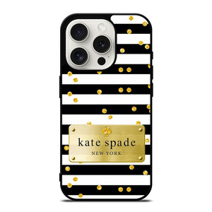 KATE SPADE POLKADOTS GOLD iPhone 15 Pro Case
