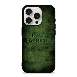 LACOSTE LOGO EMBOSSED LEATHER iPhone 15 Pro Case LACOSTE LOGO EMBOSSED LEATHER iPhone 15 Pro Case