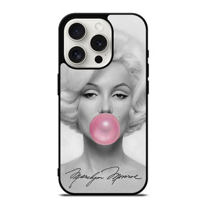 MARILYN MONROE PINK BUBBLEGUM ART iPhone 15 Pro Case