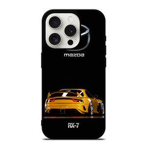 MAZDA RX7 YELLOW CARS iPhone 15 Pro Case MAZDA RX7 YELLOW CARS iPhone 15 Pro Case