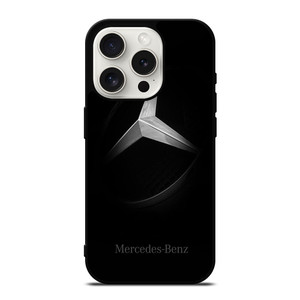 MERCEDES BENZ SIMPLE ELEGANT LOGO BLACK iPhone 15 Pro Case
