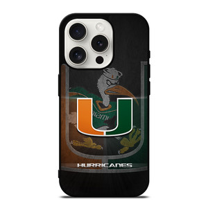 MIAMI HURRICANES UM 3 iPhone 15 Pro Case