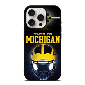 MICHIGAN WOLVERINES FOOTBALL iPhone 15 Pro Case MICHIGAN WOLVERINES FOOTBALL iPhone 15 Pro Case