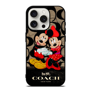 MICKEY MINNIE MOUSE COACH iPhone 15 Pro Case MICKEY MINNIE MOUSE COACH iPhone 15 Pro Case