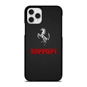 FERRARI LOGO RED CARBON iPhone 11 Pro Case