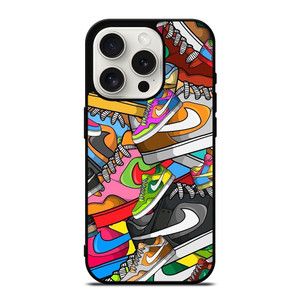 NIKE SHOES ART COLLAGE iPhone 15 Pro Case NIKE SHOES ART COLLAGE iPhone 15 Pro Case