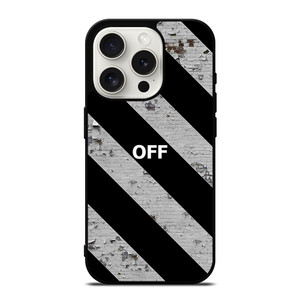 OFF WHITE LOGO STRIPE iPhone 15 Pro Case