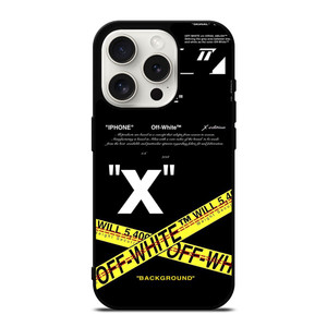 OFF WHITE X BACKGROUND iPhone 15 Pro Case