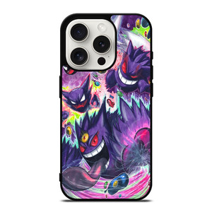 POKEMON GASTLY HAUNTER GENGAR ART iPhone 15 Pro Case POKEMON GASTLY HAUNTER GENGAR ART iPhone 15 Pro Case