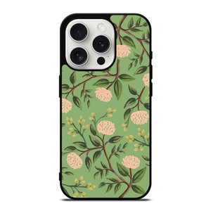 RIFLE PAPER EMERALD PEONIES iPhone 15 Pro Case RIFLE PAPER EMERALD PEONIES iPhone 15 Pro Case