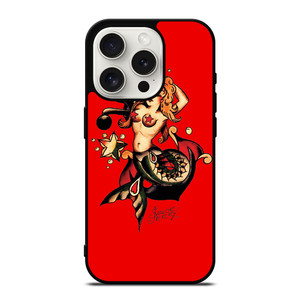 SAILOR JERRY MERMAID TATTOO iPhone 15 Pro Case