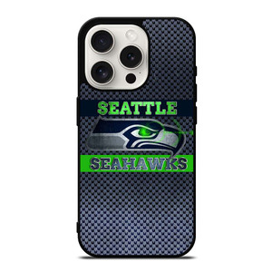 SEATTLE SEAHAWKS METAL LOGO iPhone 15 Pro Case SEATTLE SEAHAWKS METAL LOGO iPhone 15 Pro Case