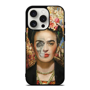 SKULL FRIDA KAHLO iPhone 15 Pro Case SKULL FRIDA KAHLO iPhone 15 Pro Case