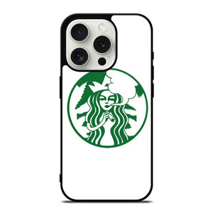 STARBUCKS MARIJUANA ART iPhone 15 Pro Case
