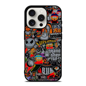 STICKER BOMB COMPILATION iPhone 15 Pro Case STICKER BOMB COMPILATION iPhone 15 Pro Case