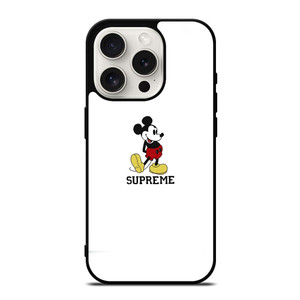 SUPREME LOGO MICKEY MOUSE iPhone 15 Pro Case SUPREME LOGO MICKEY MOUSE iPhone 15 Pro Case