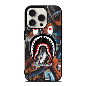 SUPREME X BAPE ABSTRACTIVE iPhone 15 Pro Case SUPREME X BAPE ABSTRACTIVE iPhone 15 Pro Case
