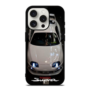 TOYOTA SUPRA WHITE CAR iPhone 15 Pro Case TOYOTA SUPRA WHITE CAR iPhone 15 Pro Case