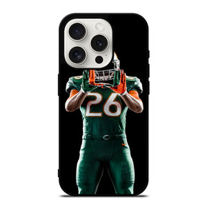 UM MIAMI HURRICANES FOOTBALL iPhone 15 Pro Case UM MIAMI HURRICANES FOOTBALL iPhone 15 Pro Case