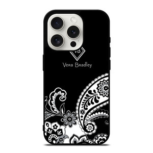 VERA BRADLEY BLACK AND WHITE iPhone 15 Pro Case VERA BRADLEY BLACK AND WHITE iPhone 15 Pro Case