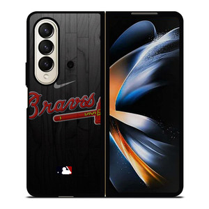 ATLANTA BRAVES MLB LOGO Samsung Galaxy Z Fold 4 Case Cover
