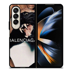 BALENCIAGA PARIS PANTHER Samsung Galaxy Z Fold 4 Case Cover