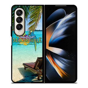 BEACH JIMMY BUFFETS MARGARITAVILLE BEACH Samsung Galaxy Z Fold 4 Case Cover