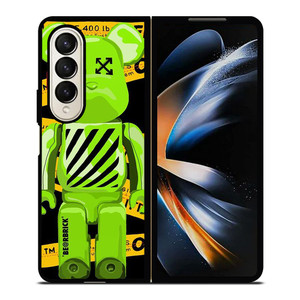 BEARBRICK X OFF WHITE Samsung Galaxy Z Fold 4 Case Cover