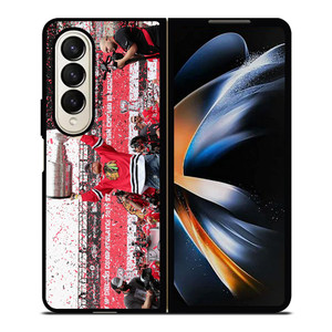 BLACKHAWKS HOCKEY CHICAGO CEREMONY Samsung Galaxy Z Fold 4 Case Cover