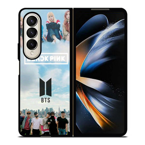 BLACKPINK VS BTS KPOP GROUP Samsung Galaxy Z Fold 4 Case Cover