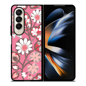 BLUSH PINK VERA BRADLEY PRINT Samsung Galaxy Z Fold 4 Case Cover