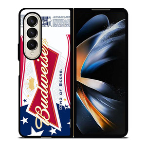 BUDWEISER AMERICAN FLAG LOGO Samsung Galaxy Z Fold 4 Case Cover