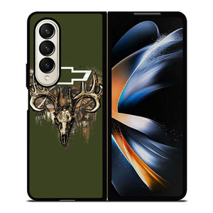 CAMO CHEVY FILL SKULLc Samsung Galaxy Z Fold 4 Case Cover
