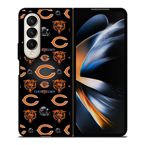 CHICAGO BEARS LOGO COLLAGE Samsung Galaxy Z Fold 4 Case Cover