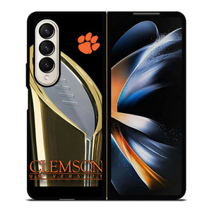 CLEMSON TIGERS CHAMPS Samsung Galaxy Z Fold 4 Case Cover CLEMSON TIGERS CHAMPS Samsung Galaxy Z Fold 4 Case Cover